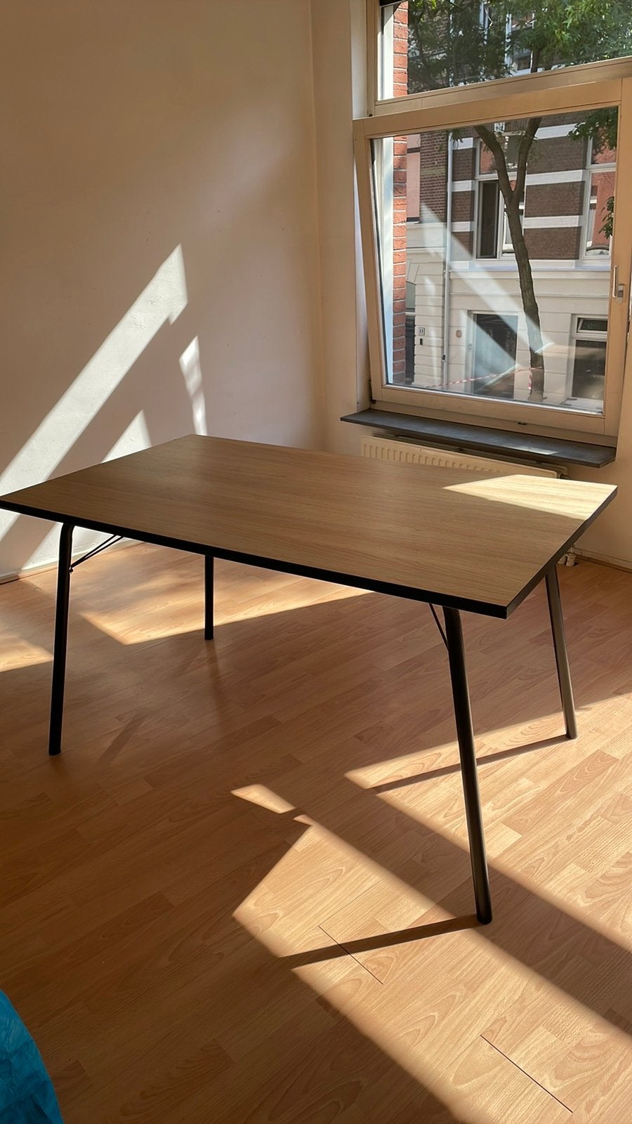 GRATIS Eettafel 4 personen, Huis en Inrichting, Tafels | Eettafels, Ophalen, 100 tot 150 cm, 50 tot 100 cm, Zo goed als nieuw