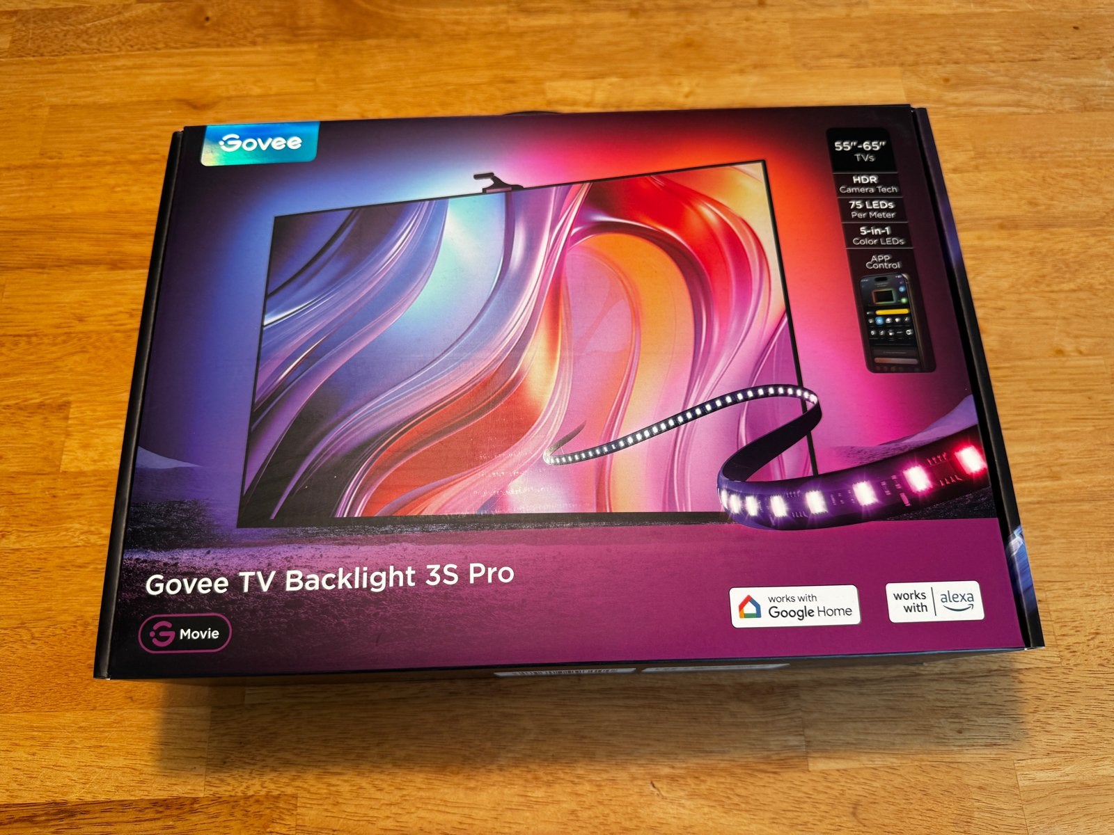Govee TV Backlight 3S Pro - Voor 55-65 inch TV's, Ophalen of Verzenden, Zo goed als nieuw