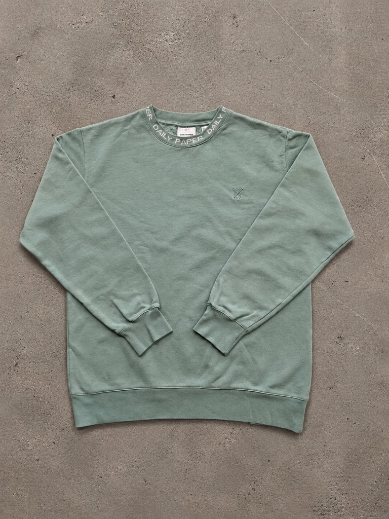 Daily Paper Sweater trui Groen/Mintgroen M, Zo goed als nieuw, Daily Paper, Groen, Verzenden