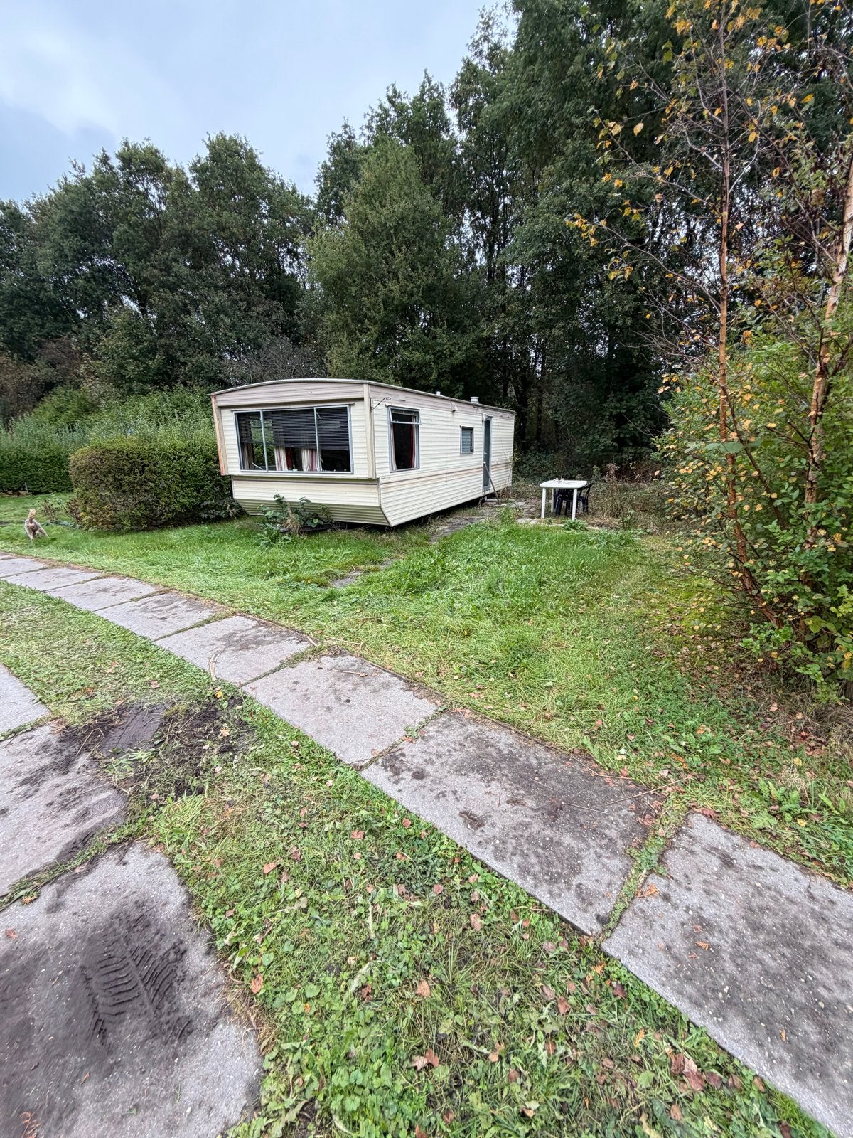 Stacaravan te koop - Plaats zandhuizen 8389TE, Overige merken, Omvormbare zithoek, Particulier, Kachel
