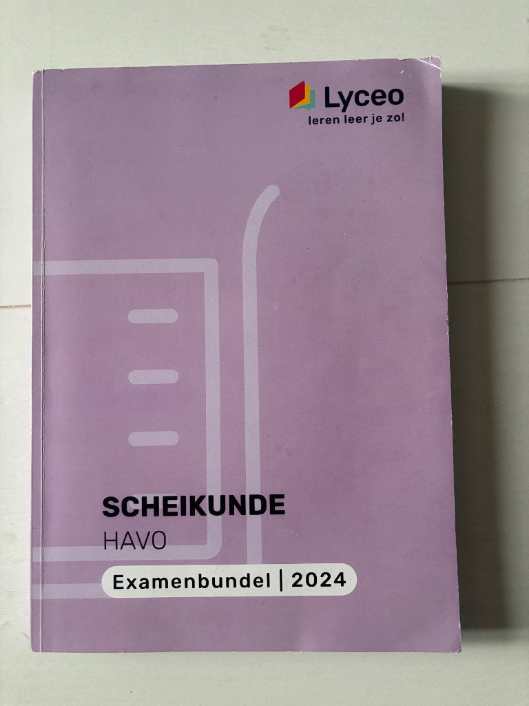 Lyceo Examenbundel Scheikunde Havo 2024, Boeken, Ophalen, Gelezen, HAVO, Scheikunde