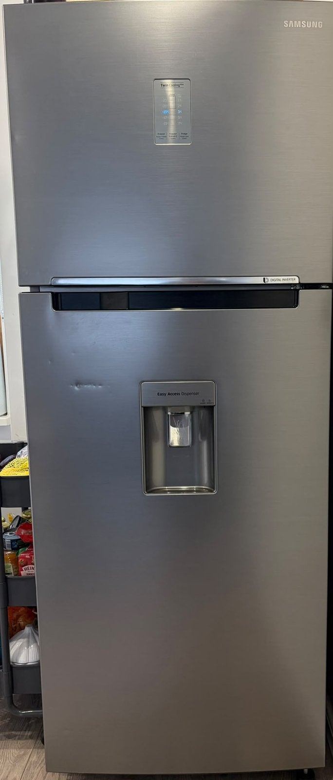 Samsung koelkast, Ophalen, Gebruikt, 200 liter of meer, Met aparte vriezer
