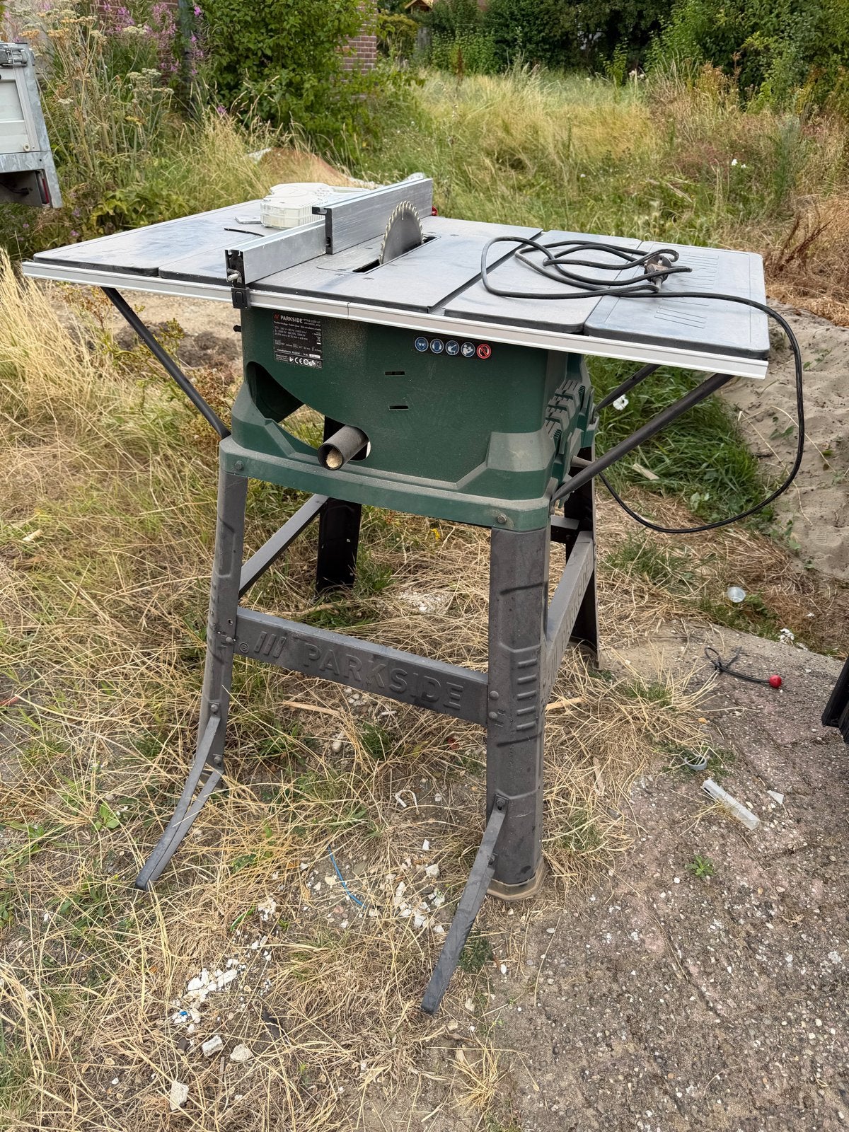 Parkside PTKS 2200 A1 Tafelzaag - Krachtig en Betrouwbaar, Doe-het-zelf en Verbouw, Gereedschap | Zaagmachines, Ophalen, Gebruikt