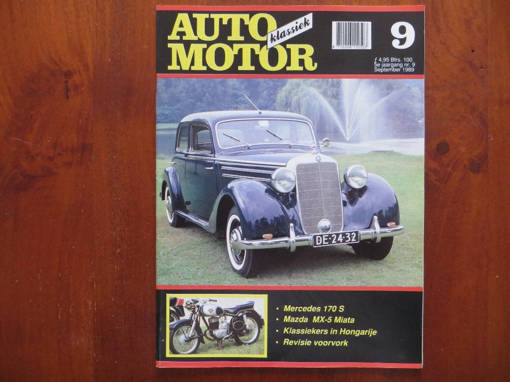 Auto Motor Klassiek 9 1989 Mercedes-Benz 170S, Mazda MX-5, Ophalen of Verzenden, Nieuw, Mercedes