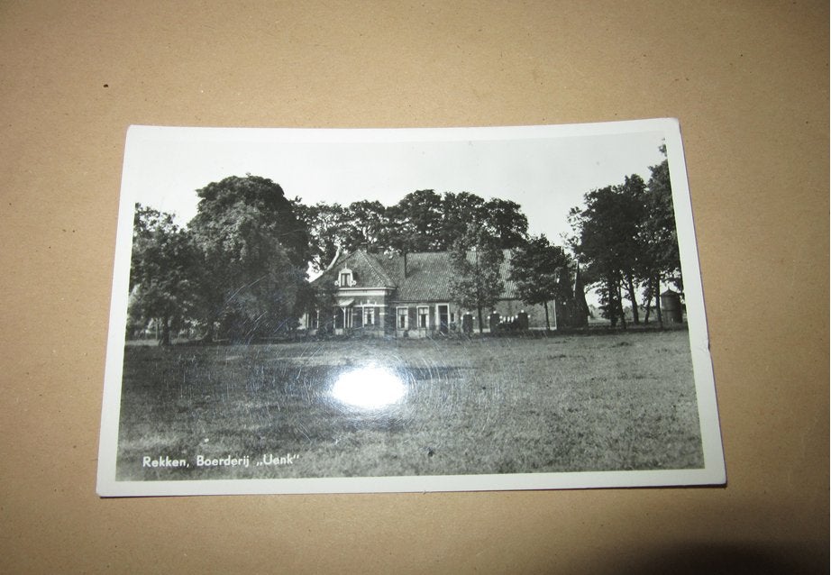 Rekken - Boerderij Uenk, Verzamelen, Ansichtkaarten | Nederland, Verzenden, 1940 tot 1960, Gelopen, Drenthe