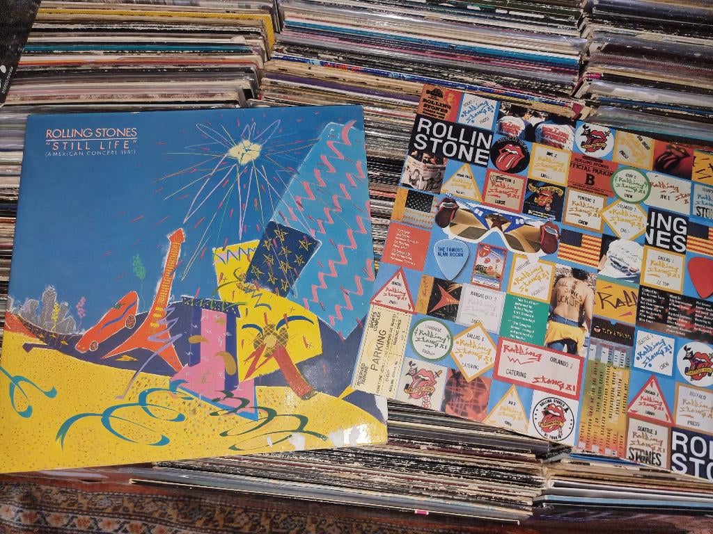 Lp Rolling Stones Still Life (en David Bowie + The Byrds), Cd's en Dvd's, Vinyl | Rock, Ophalen of Verzenden, Zo goed als nieuw