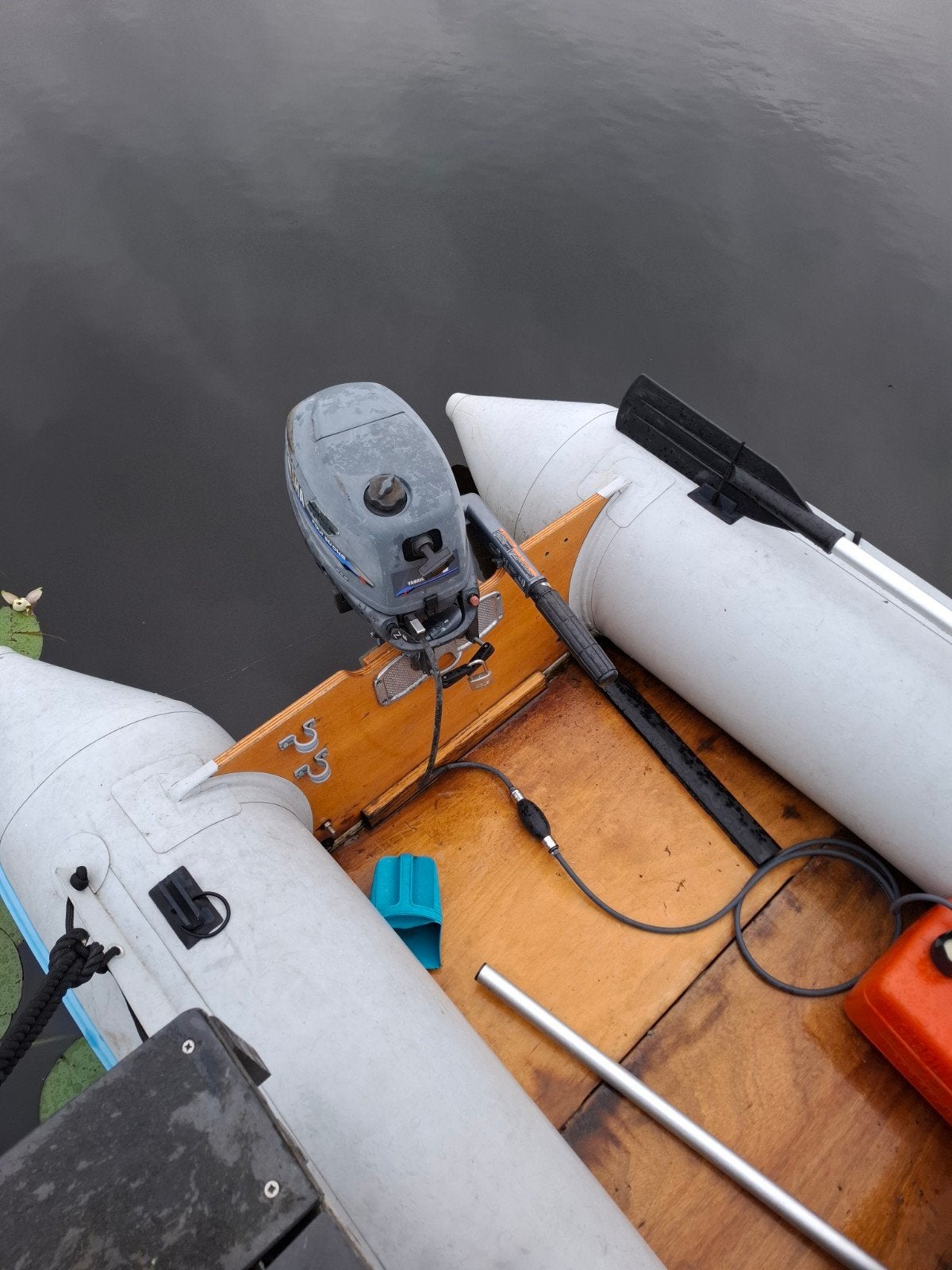 Foto 3 van te KOOP rubberboot met motor  3.50