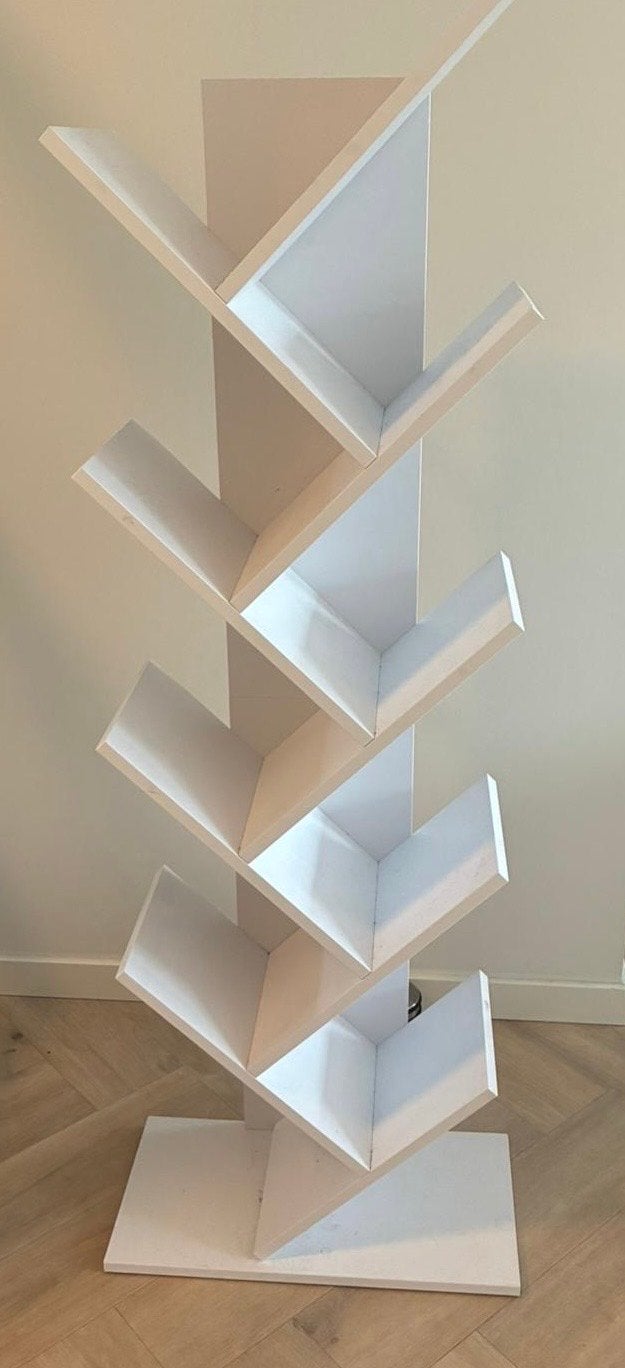 Unieke Witte Boekenkast - Modern Design, Ophalen, Met plank(en), 50 tot 100 cm, Zo goed als nieuw