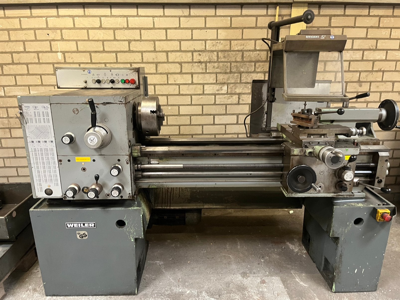 Weiler Commodor draaibank Centerlengte 1000 mm, Ophalen of Verzenden, Gebruikt, Metaaldraaibank, 500 tot 1000 mm