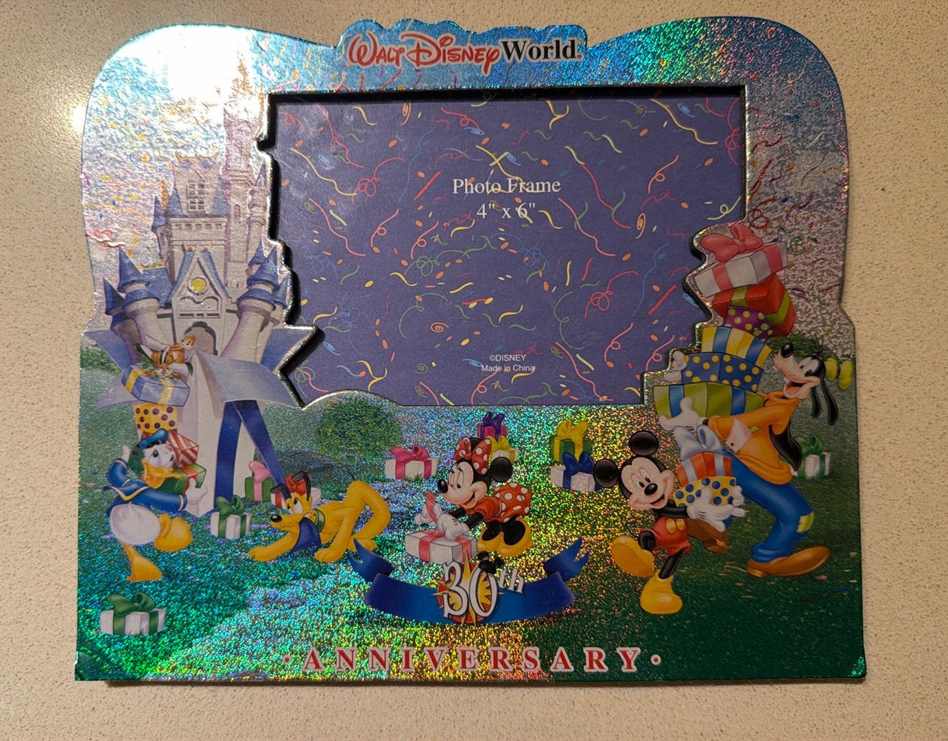 Vintage disney world fotolijst anniversary, Verzenden, Zo goed als nieuw