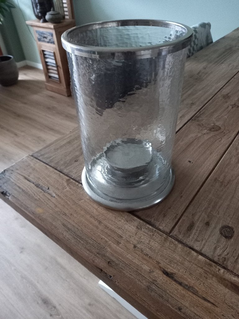 Riverdale glazen windlicht, Overige materialen, Ophalen of Verzenden, Zo goed als nieuw, Windlicht