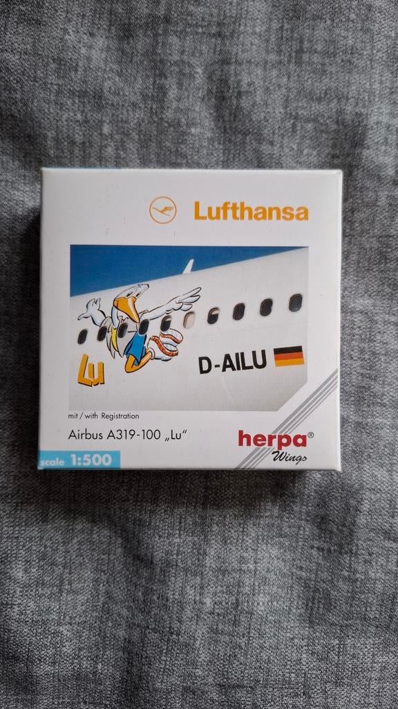 Herpa 1:500 Lufthansa A319, Hobby en Vrije tijd, Modelbouw | Vliegtuigen en Helikopters, Ophalen of Verzenden, Zo goed als nieuw