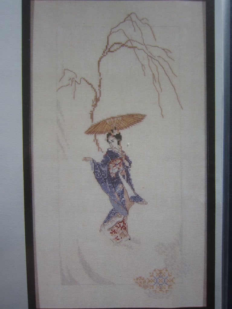 borduurpatroonen  geisha winter Lanarte 33642  33638  33640, Ophalen of Verzenden, Zo goed als nieuw, Handborduren, Patroon