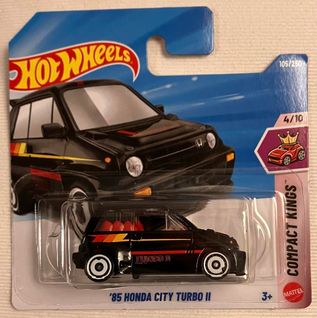 Hot Wheels '85 Honda City Turbo II zwart, Ophalen of Verzenden, Nieuw, Auto