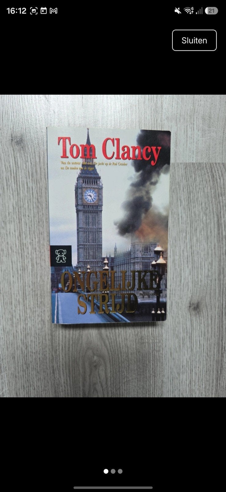 Tom Clancy - Ongelijke Strijd (Paperback), Ophalen of Verzenden, Gelezen, Tom Clancy, Nederland