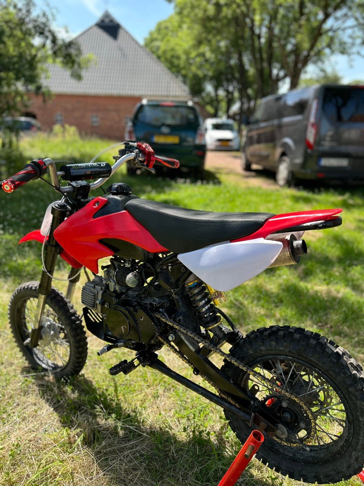 Pitbike 125cc, Fietsen en Brommers, Ophalen, Gebruikt, Pitbike, 110 cc
