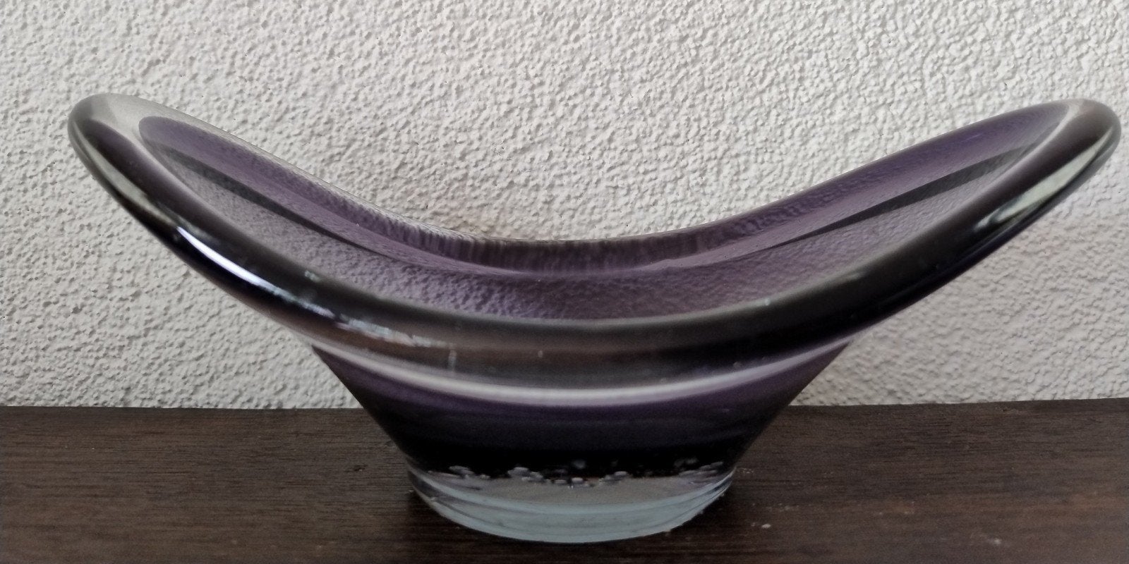 Vintage Murano glazen schaal, paars, jaren '60, Ophalen of Verzenden