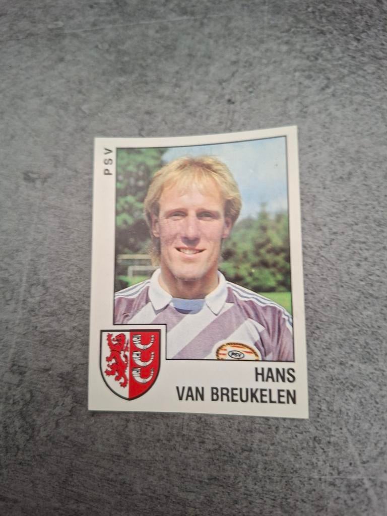 Panini sticker Voetbal 89. Hans van Breukelen PSV Eindhoven., Verzenden, Zo goed als nieuw, Sticker