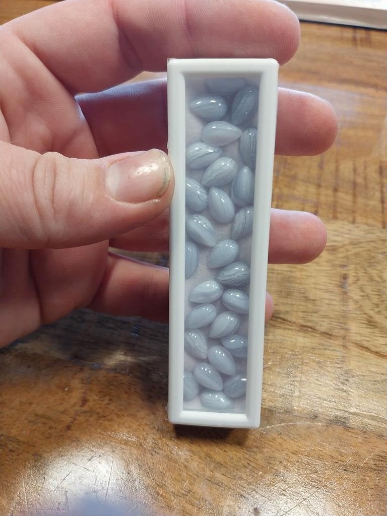 Agaat geslepen peer cabochons, Sieraden, Tassen en Uiterlijk, Edelstenen, Ophalen of Verzenden, Zo goed als nieuw