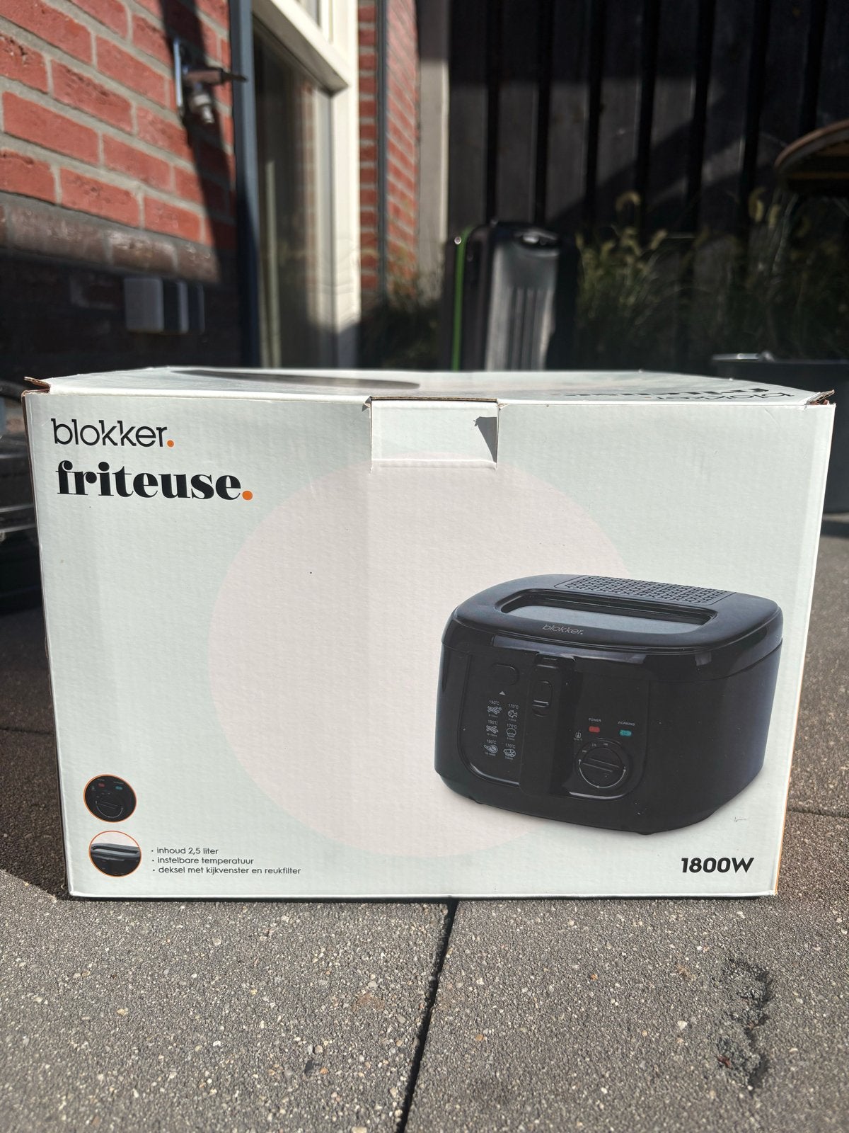 Blokker Frituurpan 2.5L - Nieuw in doos, 2 tot 3 liter, Ophalen of Verzenden, Nieuw