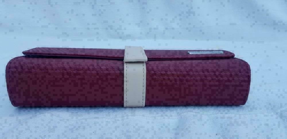 JAN TAMINIAU rood PU leder avondtasje make- up KLM (E132), Sieraden, Tassen en Uiterlijk, Ophalen of Verzenden, -, -, -