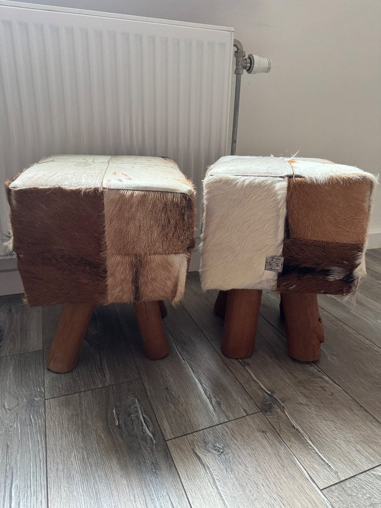 Riviera Maison krukjes van koeienhuid, Ophalen, Minder dan 50 cm, Gebruikt, Landelijk, Modern, Riviera Maison