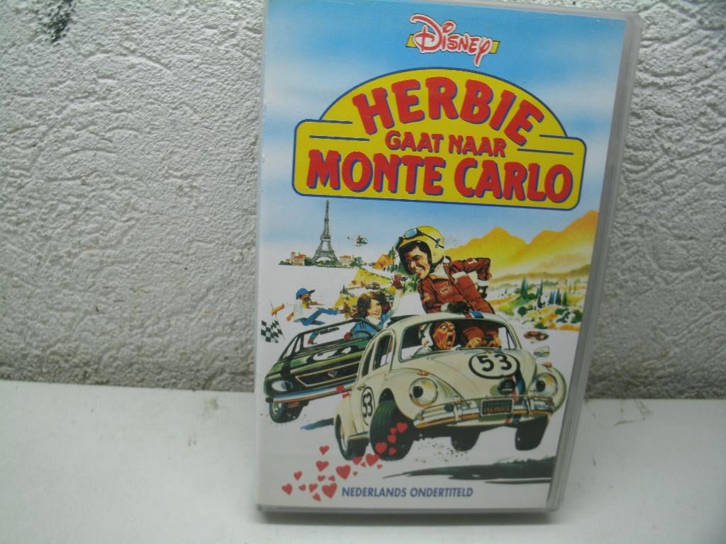 vhs 161a herbie gaat naar monte carlo ned ondert, Vanaf 16 jaar, Ophalen of Verzenden, Gebruikt, Overige typen