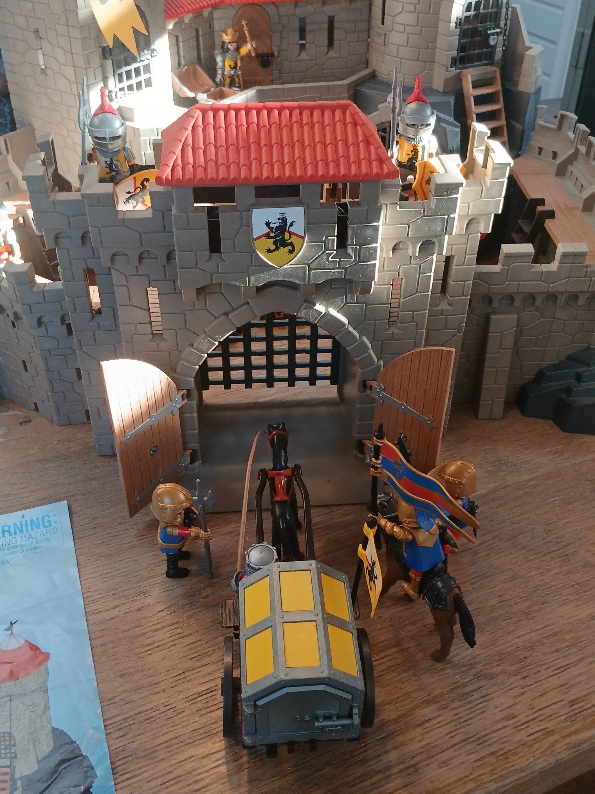 Playmobil Ridderkasteel 4865 met extra's, Gebruikt, Gebouw, Ophalen of Verzenden, Knights