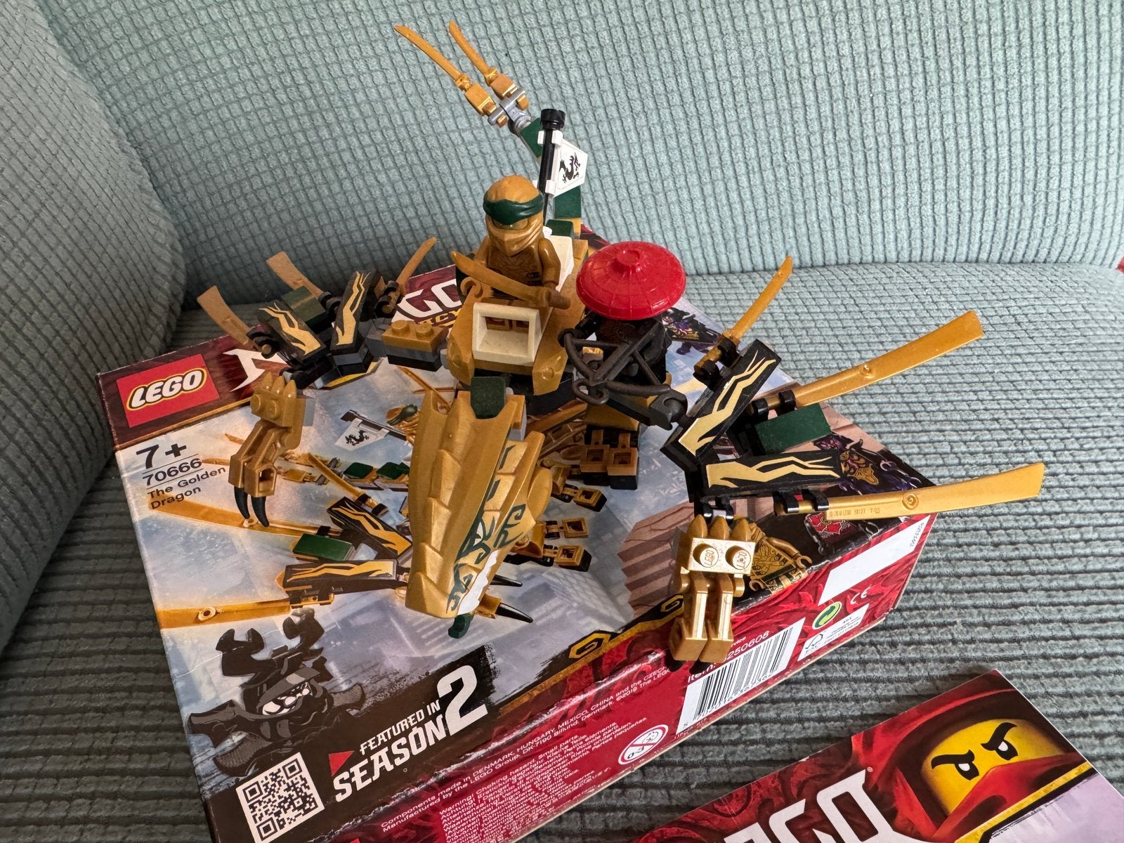 Lego ninjago 70666 The golden dragon, Lego, Ophalen of Verzenden, Zo goed als nieuw, Compleet