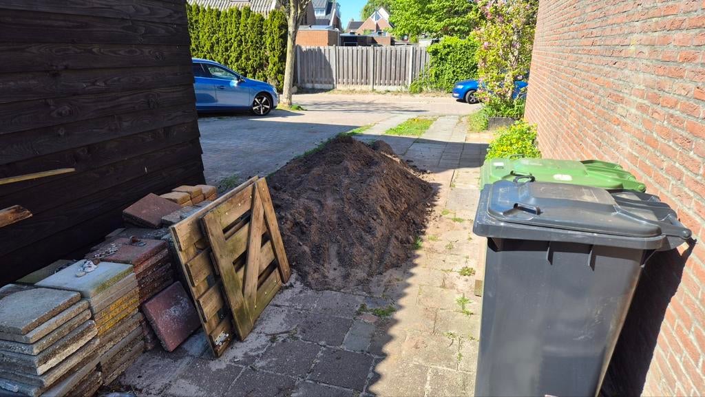 Zwart zand, gratis afhalen, Tuin en Terras, Zand, Ophalen