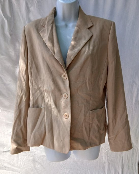 Net beige damesjasje mt 38 merk Folio, Kleding | Dames, Maat 38/40 (M), ., Beige, Ophalen of Verzenden