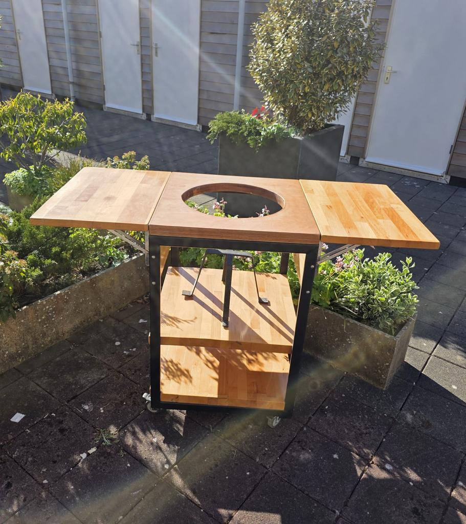 Verrijdbaar BBQ onderstel voor Kamado Small, Ophalen