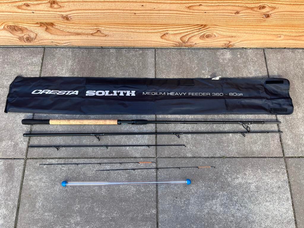 Nieuw Cresta Solith medium heavy feeder vishengel, Ophalen, Nieuw, Werphengel