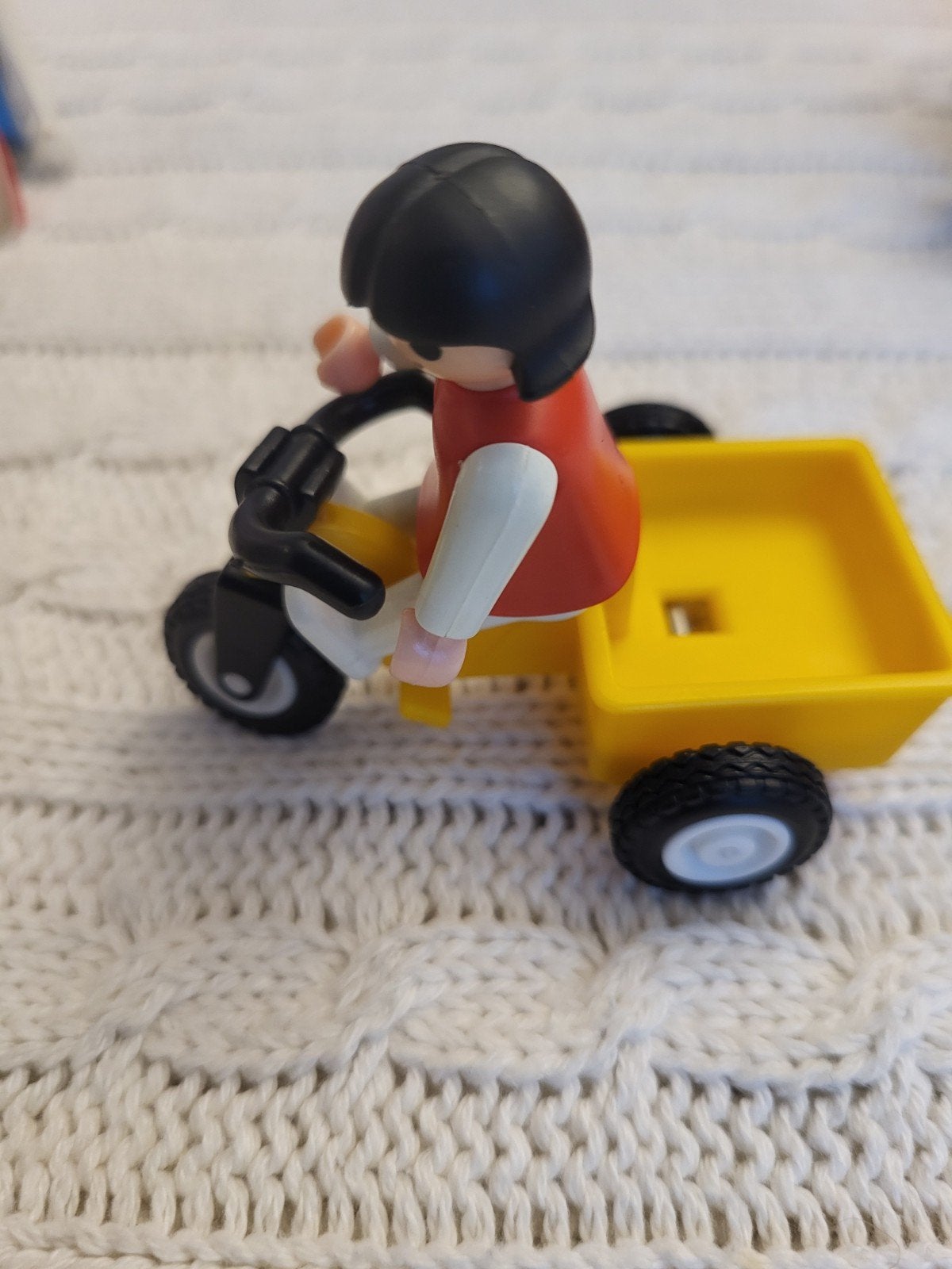Playmobil 3359. kindje op driewieler met kar, Gebruikt, Complete set, 1.2.3, Ophalen of Verzenden