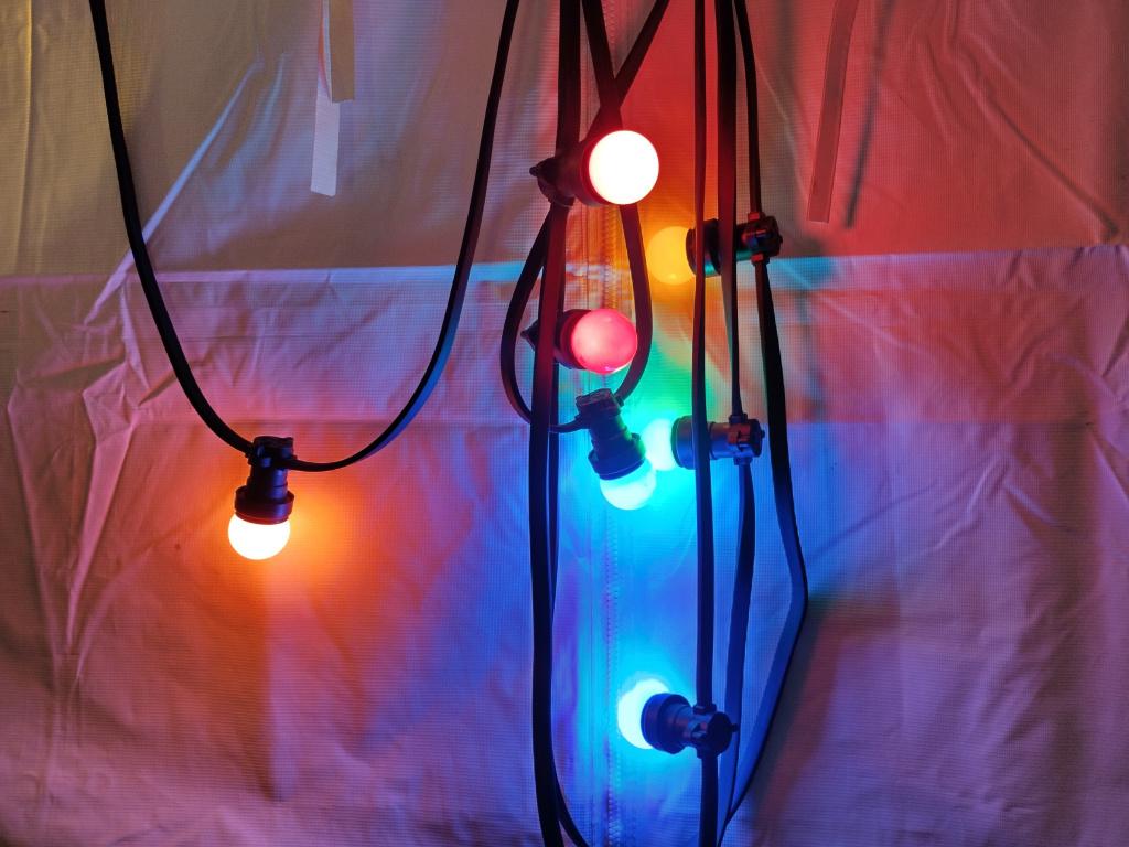 Verlichting te huur / prikkabel gekleurd 10m1, Ophalen, Gebruikt, Overige