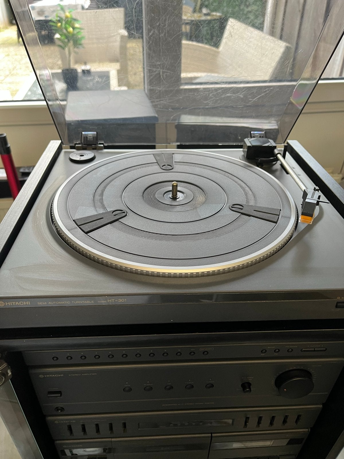Hitachi HiFi-systeem heeft aandacht nodig !!!!, Audio, Tv en Foto, Stereo-sets, Ophalen, Gebruikt, Cassettedeck, Losse componenten