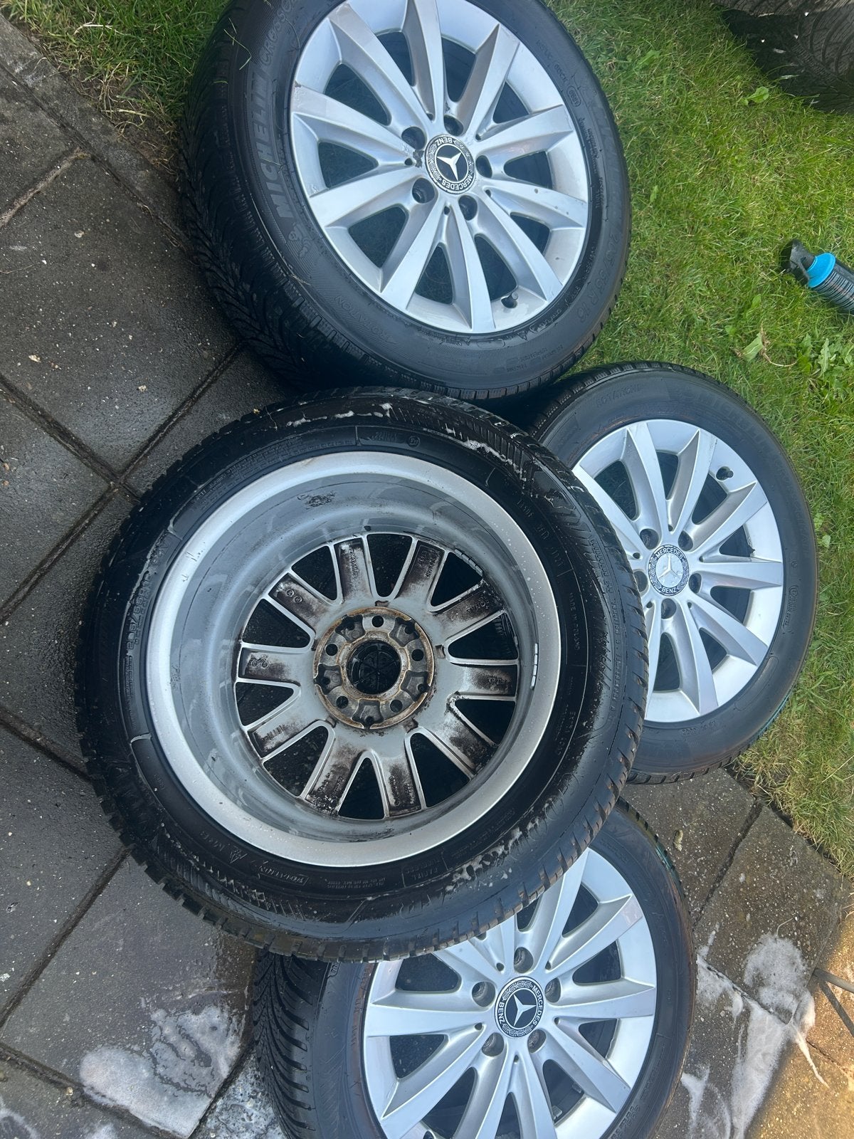 Mercedes Velgen 16 inch, Auto-onderdelen, Banden en Velgen, Ophalen, Gebruikt, Velg(en), 16 inch