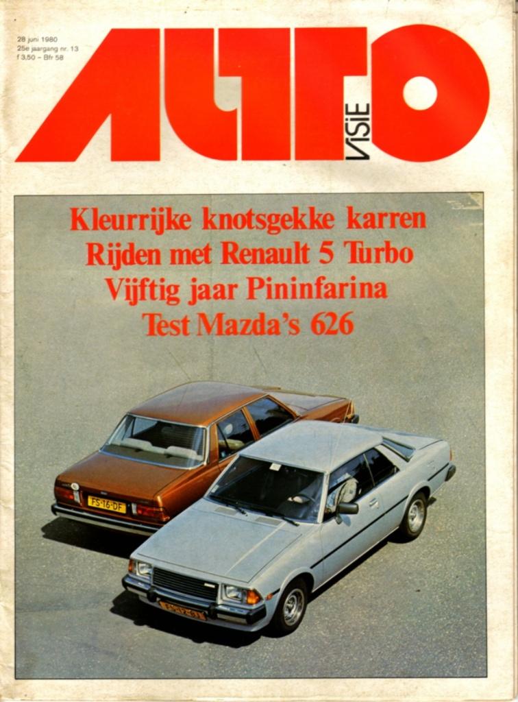 Autovisie dubbeltest Mazda 626 Sedan en Hardtop 1980, Ophalen of Verzenden, Gelezen, Mazda