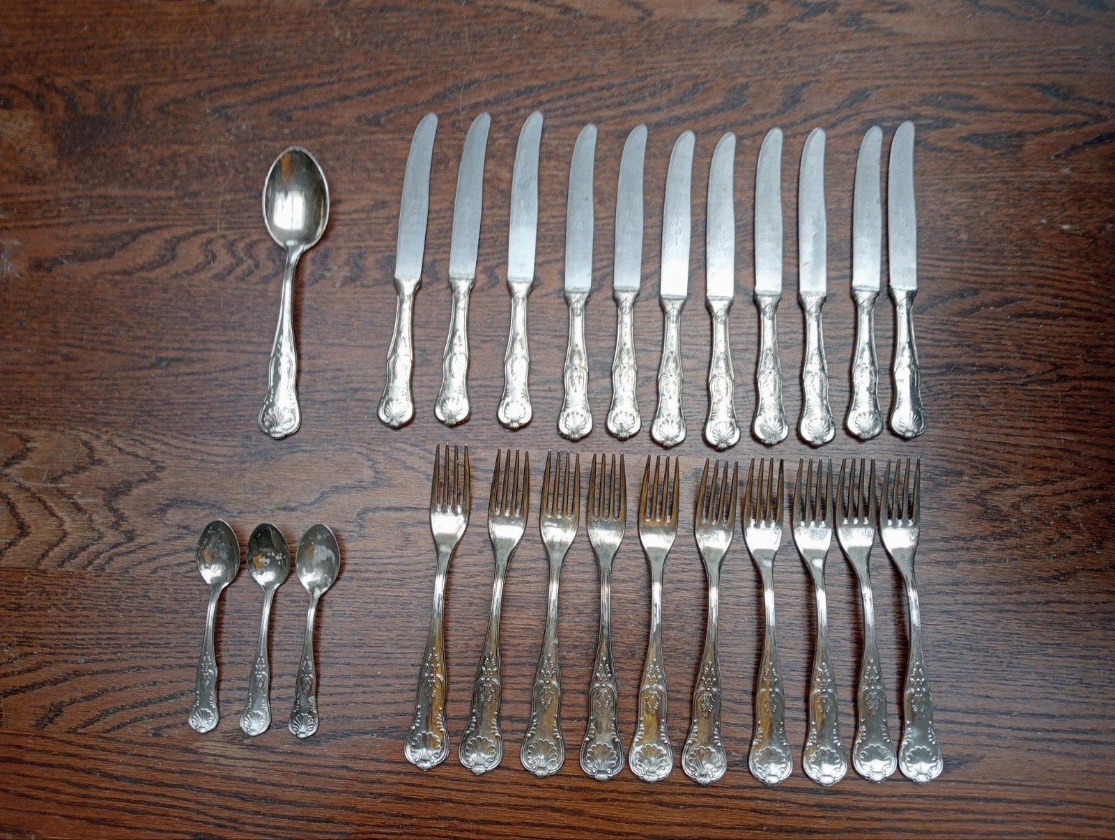 Verzilverd Bestekset - Vintage Stijl, Ophalen of Verzenden