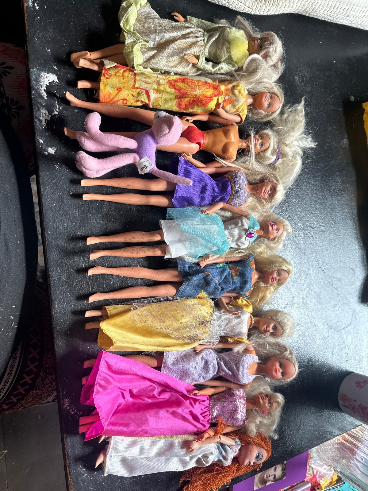 Grote collectie vintage Barbiepoppen met diverse outfits, Ophalen of Verzenden, Gebruikt, Barbie