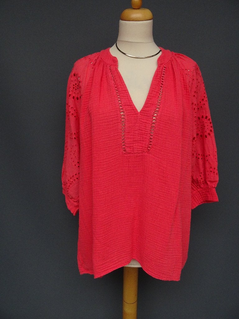 LOEKAY maat M/L, mousseline tuniekblouse., Maat 38/40 (M), LOEKAY, Ophalen of Verzenden, Zo goed als nieuw