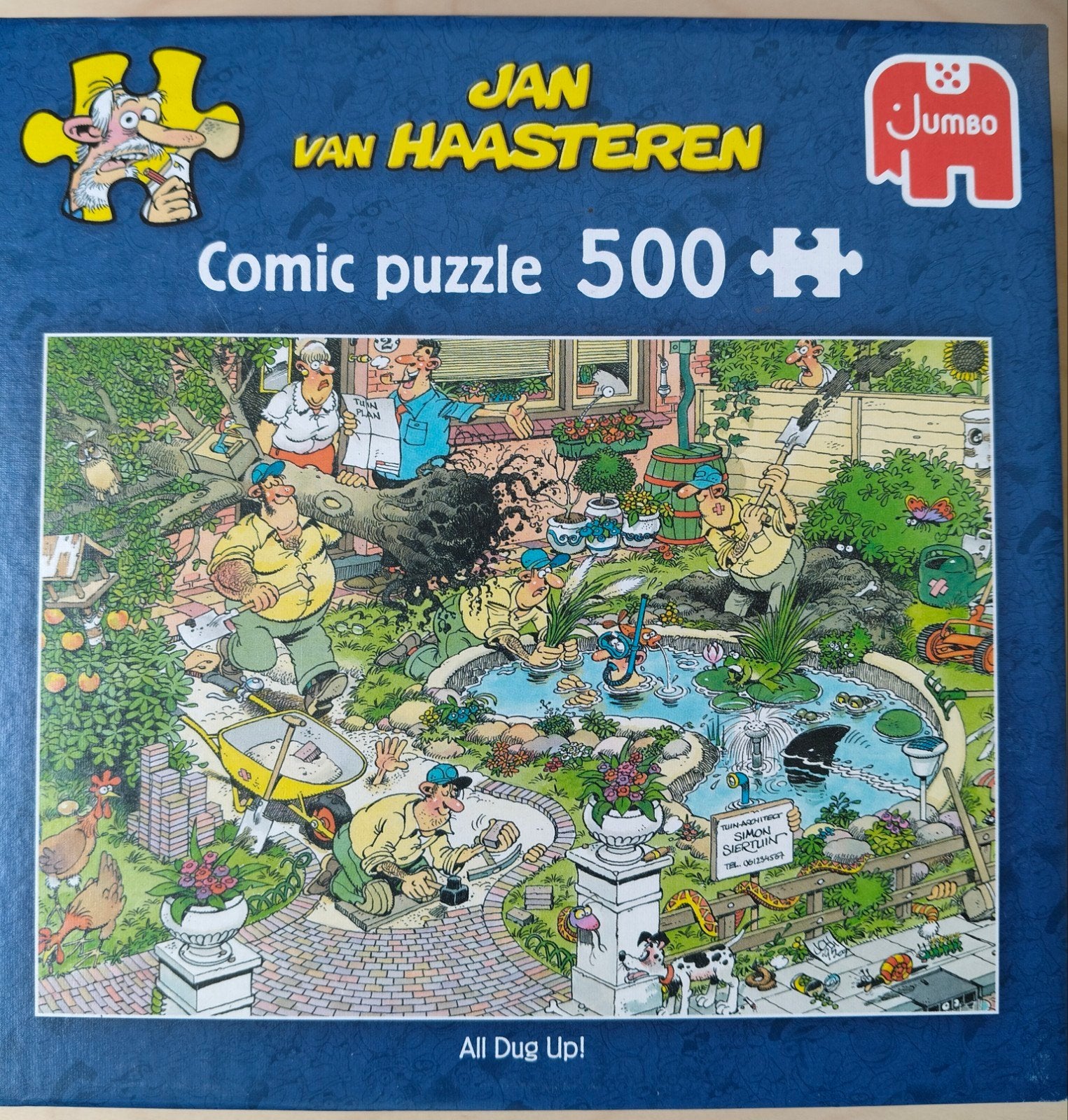 Jan van Haasteren puzzel All dug up te koop, Ophalen of Verzenden, 500 t/m 1500 stukjes, Zo goed als nieuw, Legpuzzel