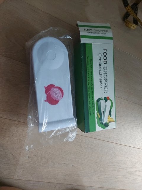Groentesnijder - food chopper nieuw in verpakking, Overige typen, Ophalen of Verzenden, Nieuw, Wit