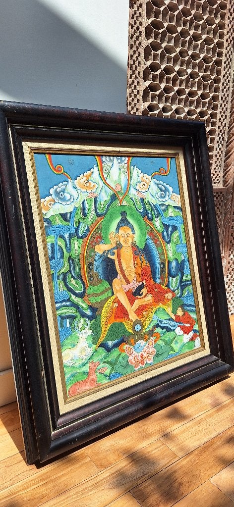 Thangka-schilderij Milarepa, Ophalen