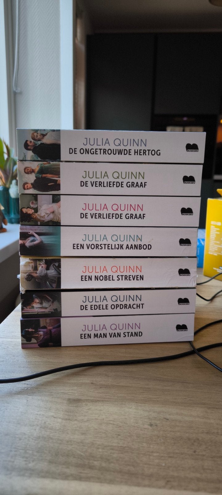 Julia Quinn Bridgerton boekenreeks - 6 delen, Ophalen, Gelezen, Julia Quinn, Nederland