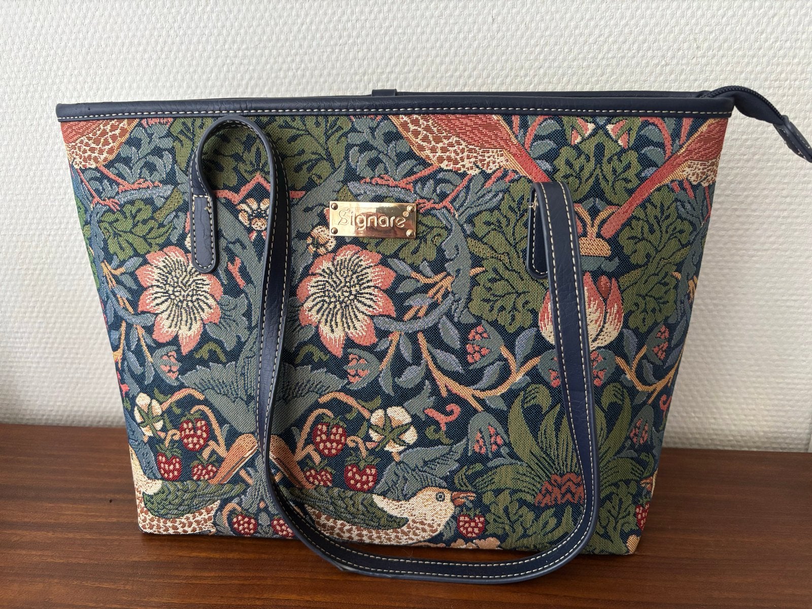 Handtas of collegetas van Signare met William Morris-design, Verzenden, Zo goed als nieuw, Overige kleuren, Handtas