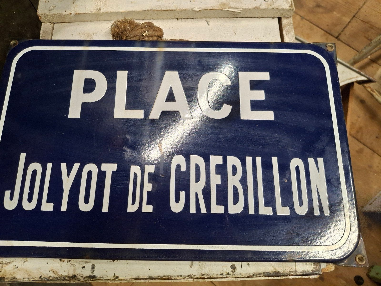 Oud emaille bord straatnaambord naambord, Antiek en Kunst, Ophalen of Verzenden