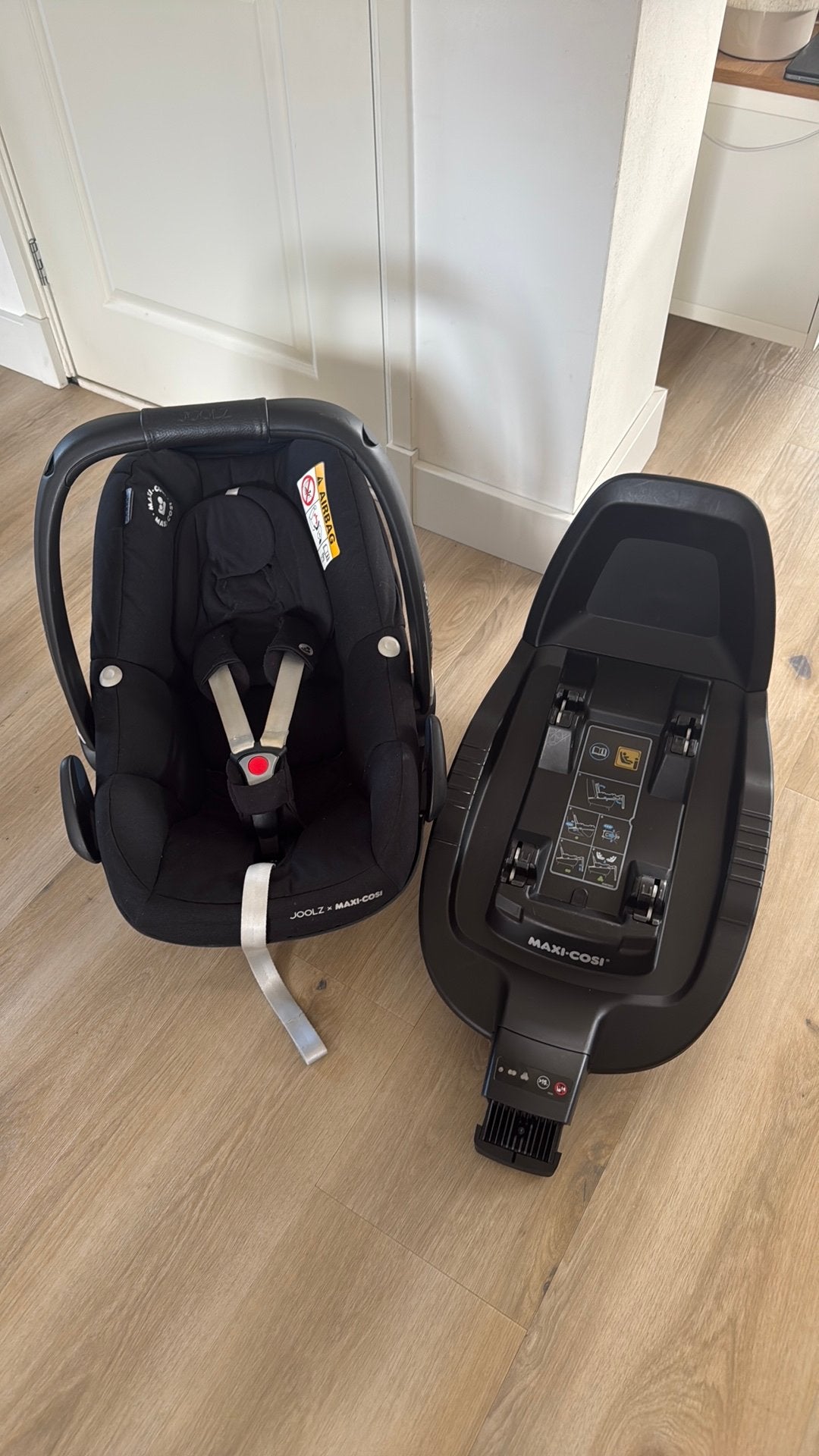 Maxi-Cosi x joolz pebble pro i size incl. base en adapters, Kinderen en Baby's, Autostoeltjes, Ophalen, Gebruikt, Isofix, 0 t/m 13 kg