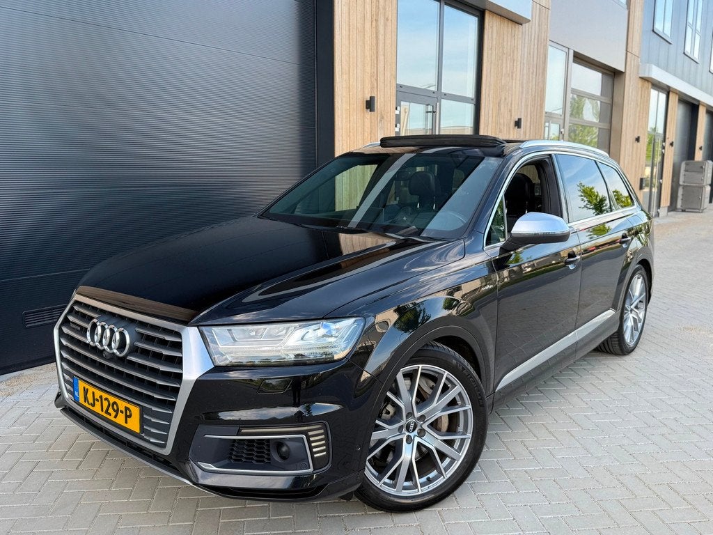 Audi Q7 3.0 TDI e-tron quattro S-Line (bj 2016) HuD|PANO|21, Auto's, Automaat, Gebruikt, 259 pk, 2420 kg