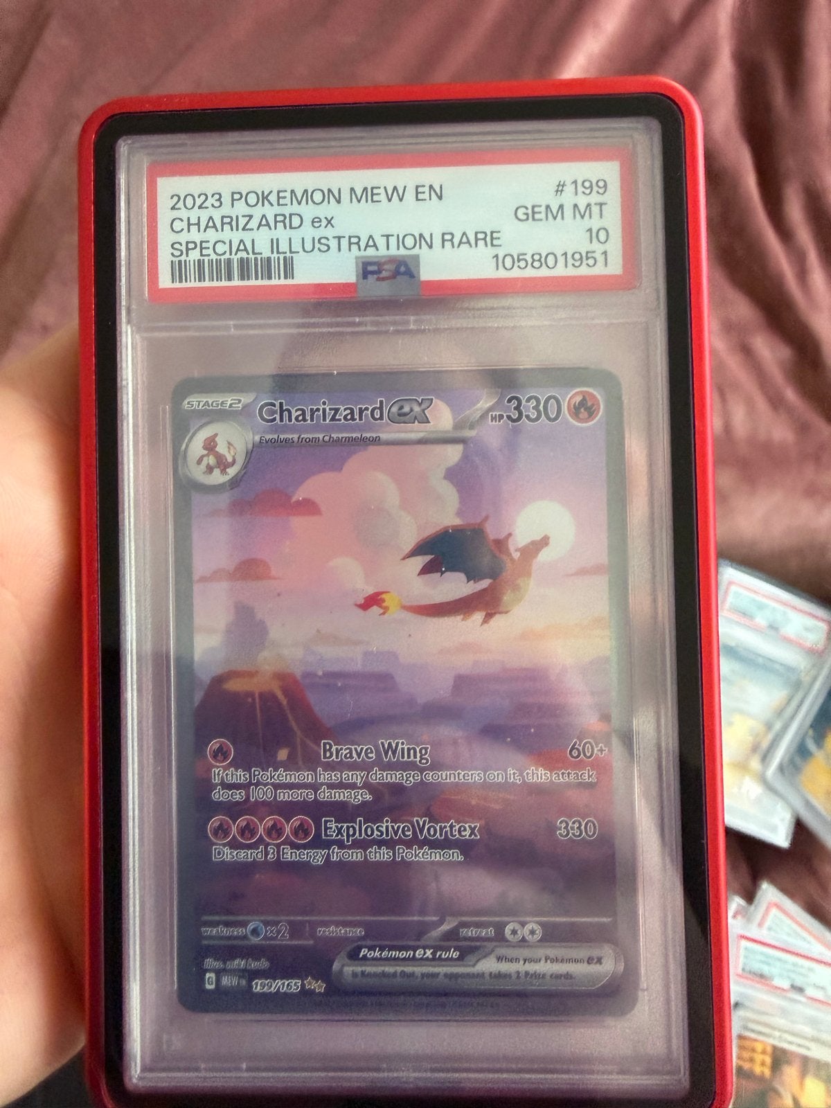 2023 Charizard ex 151 199 Sir PSA 10, Ophalen of Verzenden, Nieuw, Losse kaart